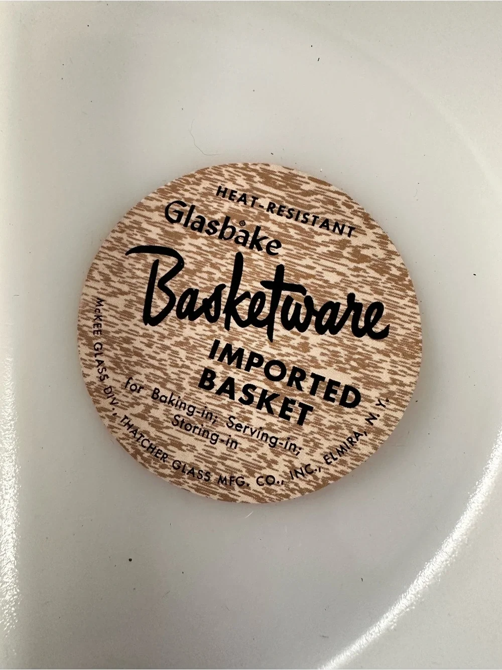 Glasbake vintage divided